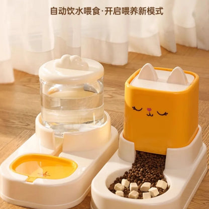 Battery-Powered Cat Water Fountain, Wireless Flow