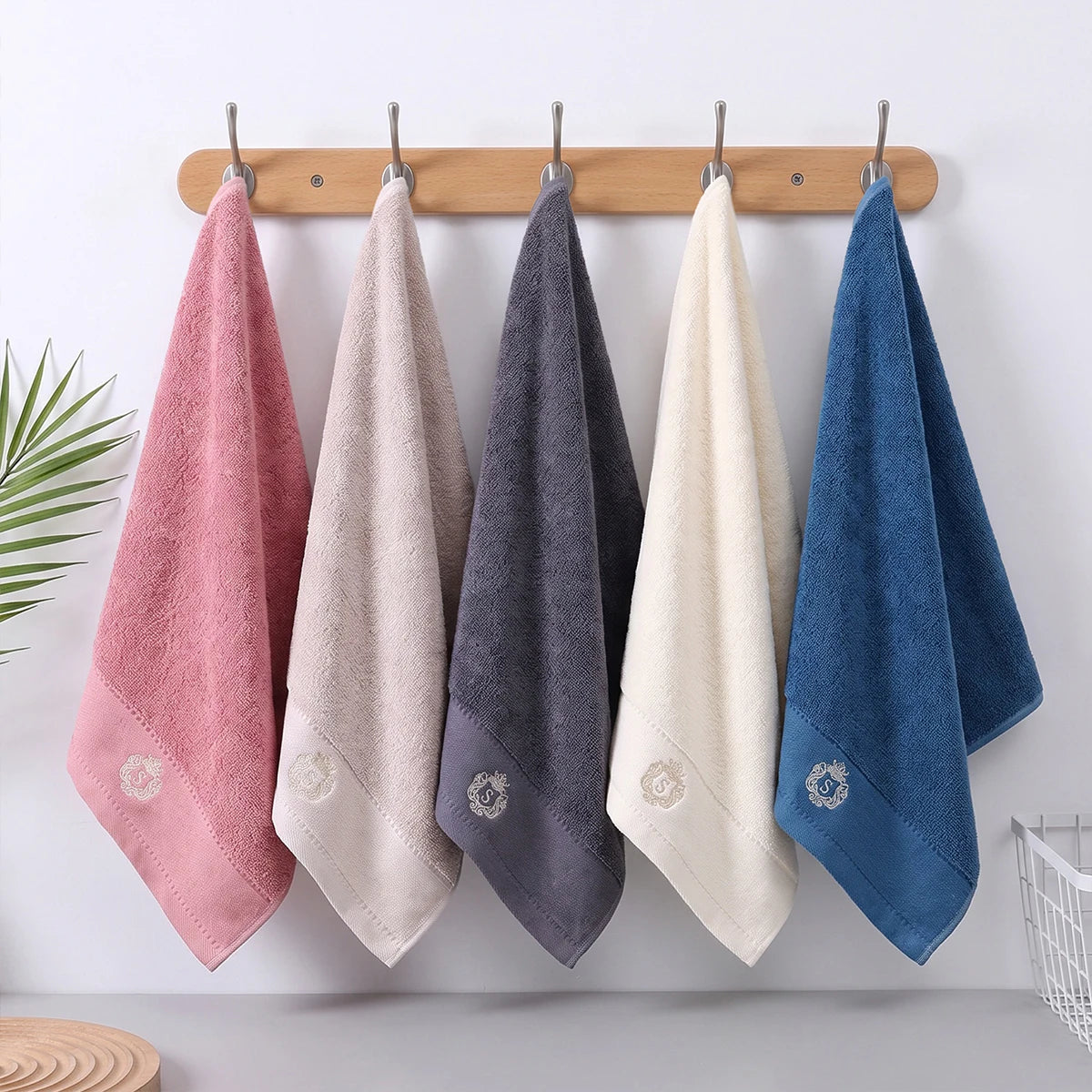 3 Pure Cotton Hair Drying Towels, 100% Cotton, Quick-Drying, Absorbent, Hair
