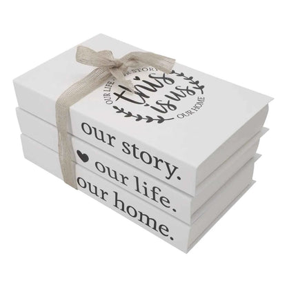 Decorative Book Stacks Folding Simulation Books Farmhouse Style Decor Charming Bookshelf Decoration Bookshelf Decor