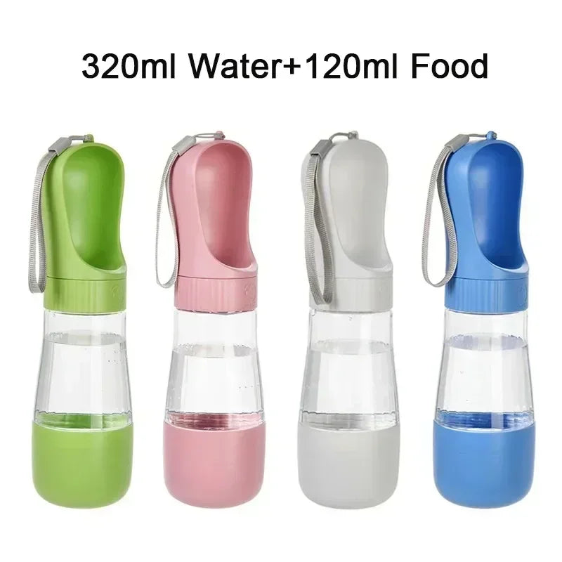 320ml Portable Dog Water Bottle & Food Container