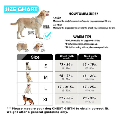 No-Pull Adjustable Dog Harness with Control Handle