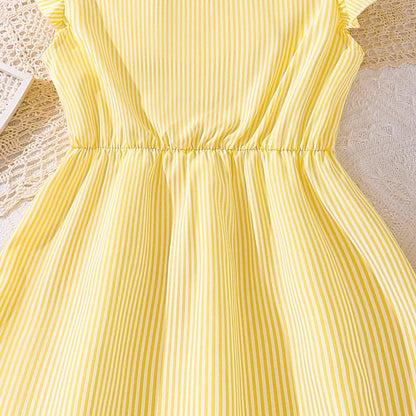 Kids Dress For Girls 8-12 Years Summer Girls Dopamine Dress Graduation Birthday Party Event Fresh Sweet Style Girls Dress