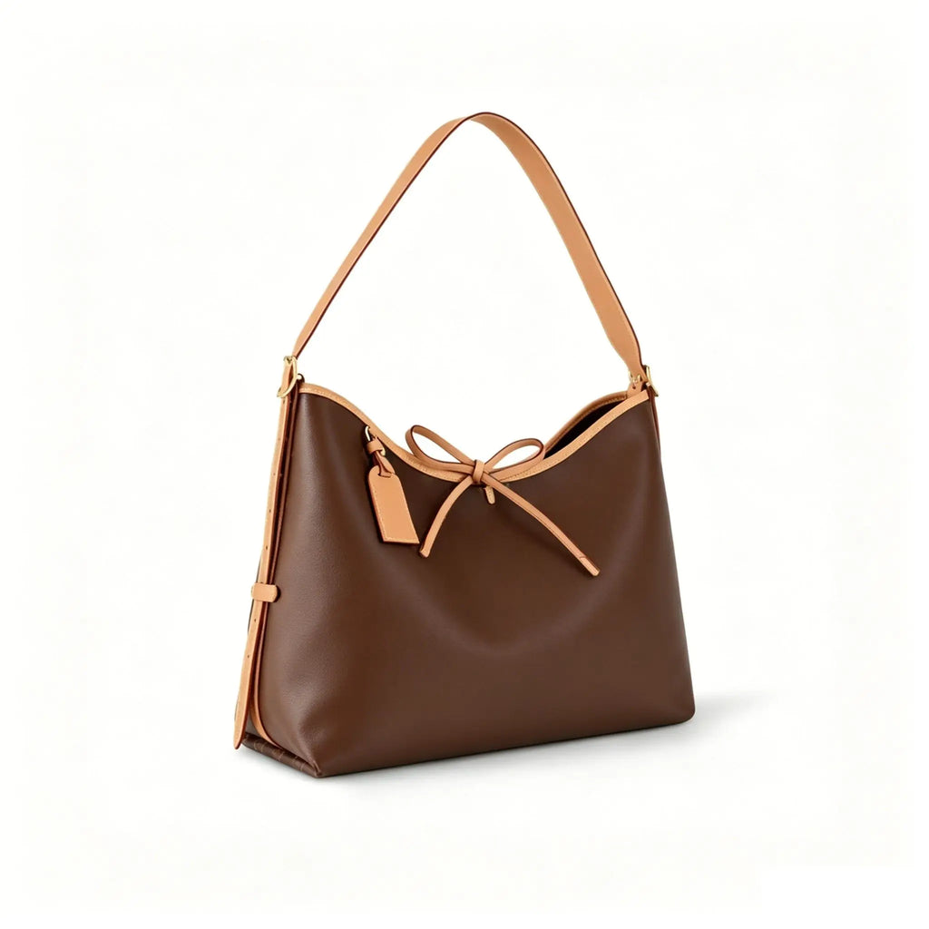 Classic PU Leather Satchel, Medium-Large Capacity