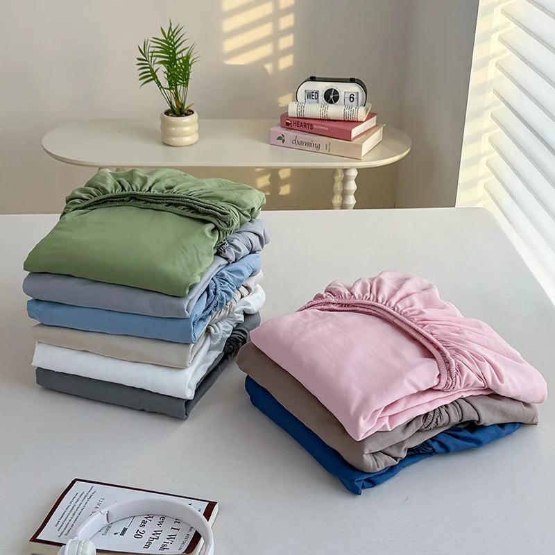 Solid Color Fitted Sheet | Single to Queen