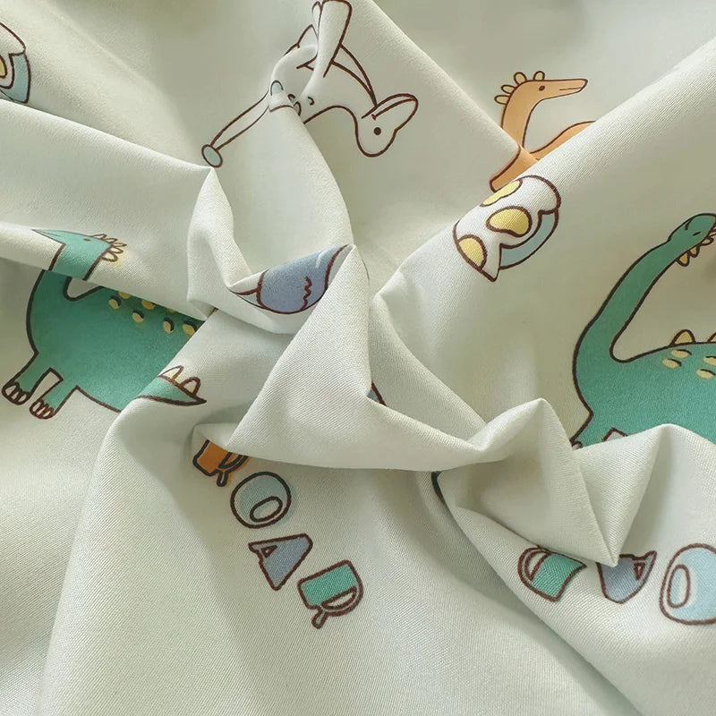 Kawaii Dinosaur Fitted Sheet | Kids Mattress Cover