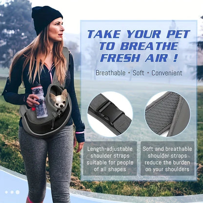Breathable Mesh Dog Sling Carrier Backpack