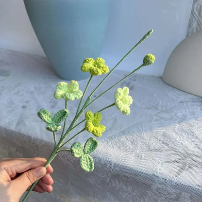Crochet Flower Cute Yarn flowers are ephemeral flower Bud Bouquet Handwoven Flower Creative Party Wedding Bouquet Decor