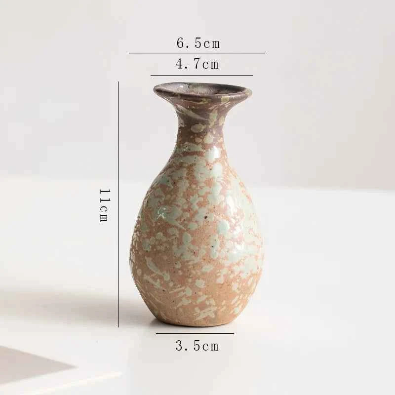 Creative Irregular Stone Shape Ceramic Vase Flowers Plant Potted Hydroponics Mini Vase Interior Aesthetics Home Decoration Gifts