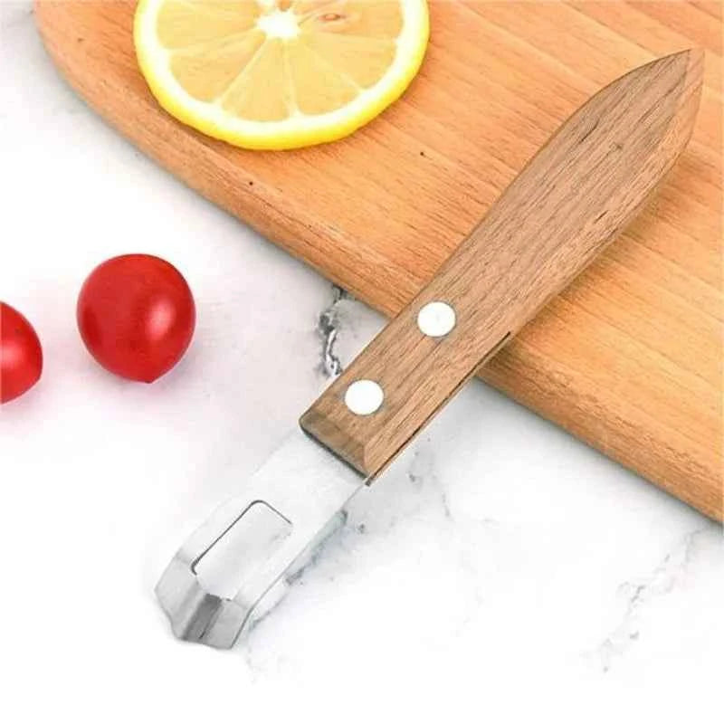 1PC Lemon Peeler Corrosion-resistant Fruit Peeler Eco-friendly Rust-proof Wood Handle Kitchen Tool Paring Knife Kitchen Gadgets