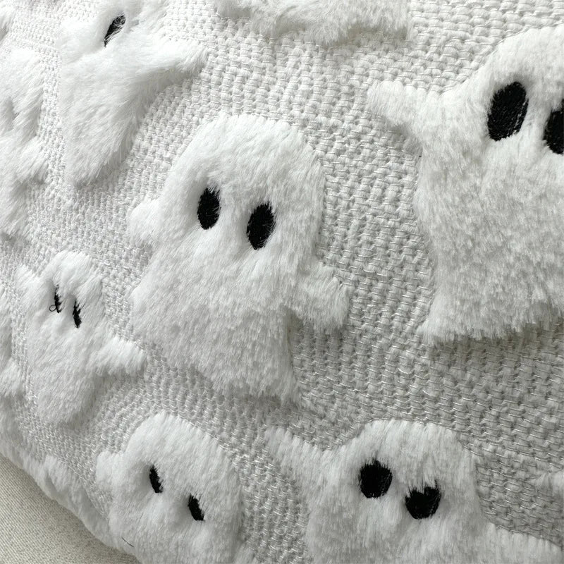 3D Halloween Imp Embroidered Pillowcase