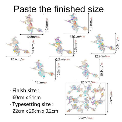 29 Stylels Rainbow Maker Sun Catcher Wall Stickers Cat Bird Star Mushroom Moon Sun DIY Window Glass Electrostatic Prisms Sticker