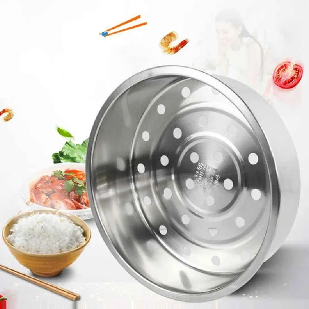 Stainless Steel Steamer Steaming Basket Thickened Household Rice Cooker Steamer Thickened Cookware Accessories