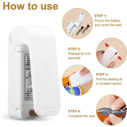 Mini Heat Bag Sealer Machine – Portable Thermal Plastic Food Bag Sealer
