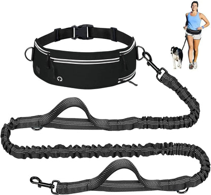 Hands-Free Running Dog Leash, Shock-Absorbing