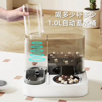 2-in-1 Automatic Pet Feeder & Water Dispenser