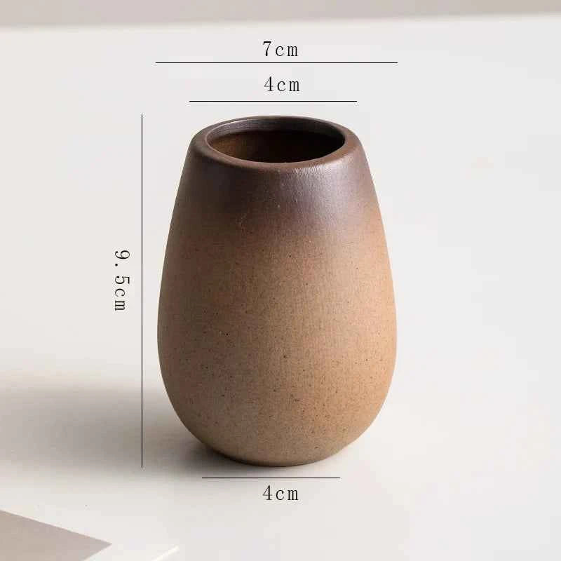 Creative Irregular Stone Shape Ceramic Vase Flowers Plant Potted Hydroponics Mini Vase Interior Aesthetics Home Decoration Gifts
