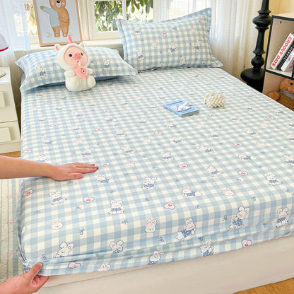 100% Cotton Cute Bear Print Bed Sheet, All Sizes