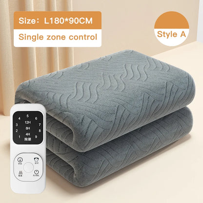 Dual Zone Smart Electric blanket Lightweight Thermal Blanket Knitted Bedspreads for Home Hotel Breathable Throw Blanket washable