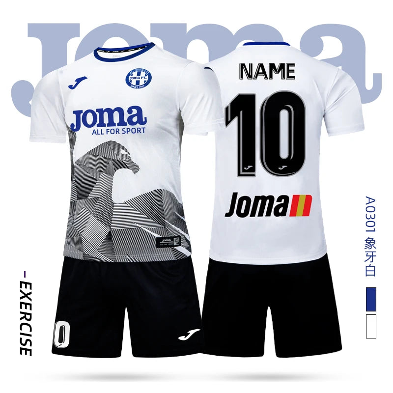joma Homer soccer jersey short-sleeved shirt + shorts set 3DT T-shirt children's training uniform team match soccer jersey