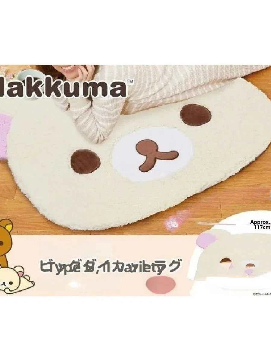 Adorable Cartoon Lazy Bear Carpet Soft Plu Bedroom Mat Home Floor Rug Office Room Study KTV Meeting Room Non-Slip Rug