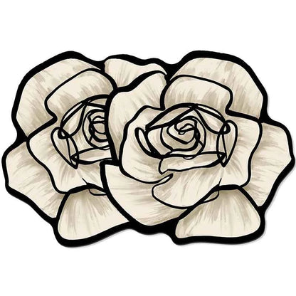 VIKAMA 1/3PCS Carpet French Premium Shaped Toilet Carpet Light Luxury Bathroom Toilet Absorbent Non-slip Cushion Home Decoration