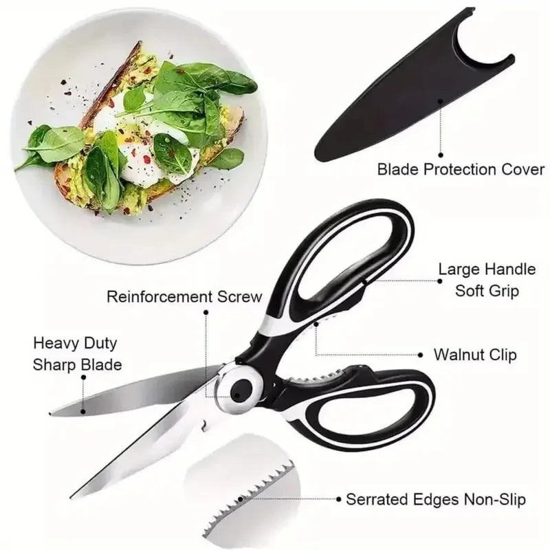 Heavy Duty Multifunctional Stainless Steel Kitchen Shears