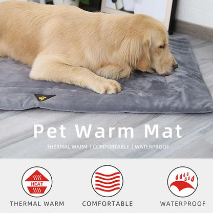 Self-Heating Pet Bed, Flannel, No Batteries Needed