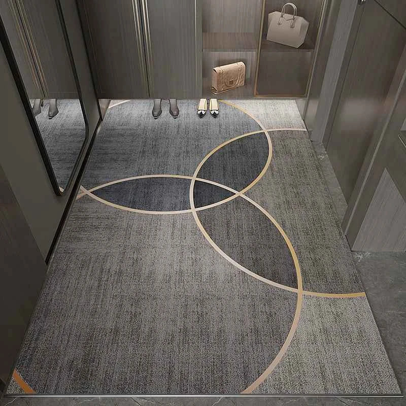 VIKAMA Modern Simple Brown Tone Entry Carpet Non-Slip Easy To Clean And Take Care Of The Entrance Living Room Bedroom Home Decor