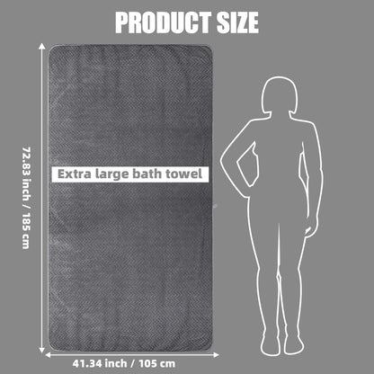 1 Thick, Extra-Large Quick-Drying Towel, 105x180cm, Enlarged and Thickened - Bath Towel