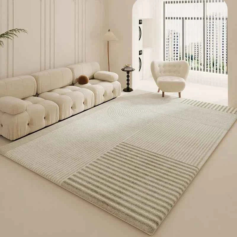 Wabi-sabi Style Carpets for Living Room White Bedroom Decor Plush Carpet Modern Thickened Minimalist Rug Fluffy Soft Bedside Mat