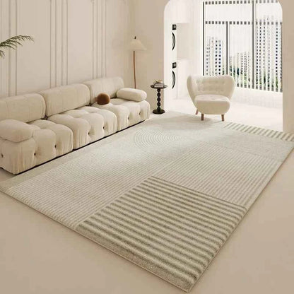 Wabi-sabi Style Carpets for Living Room White Bedroom Decor Plush Carpet Modern Thickened Minimalist Rug Fluffy Soft Bedside Mat
