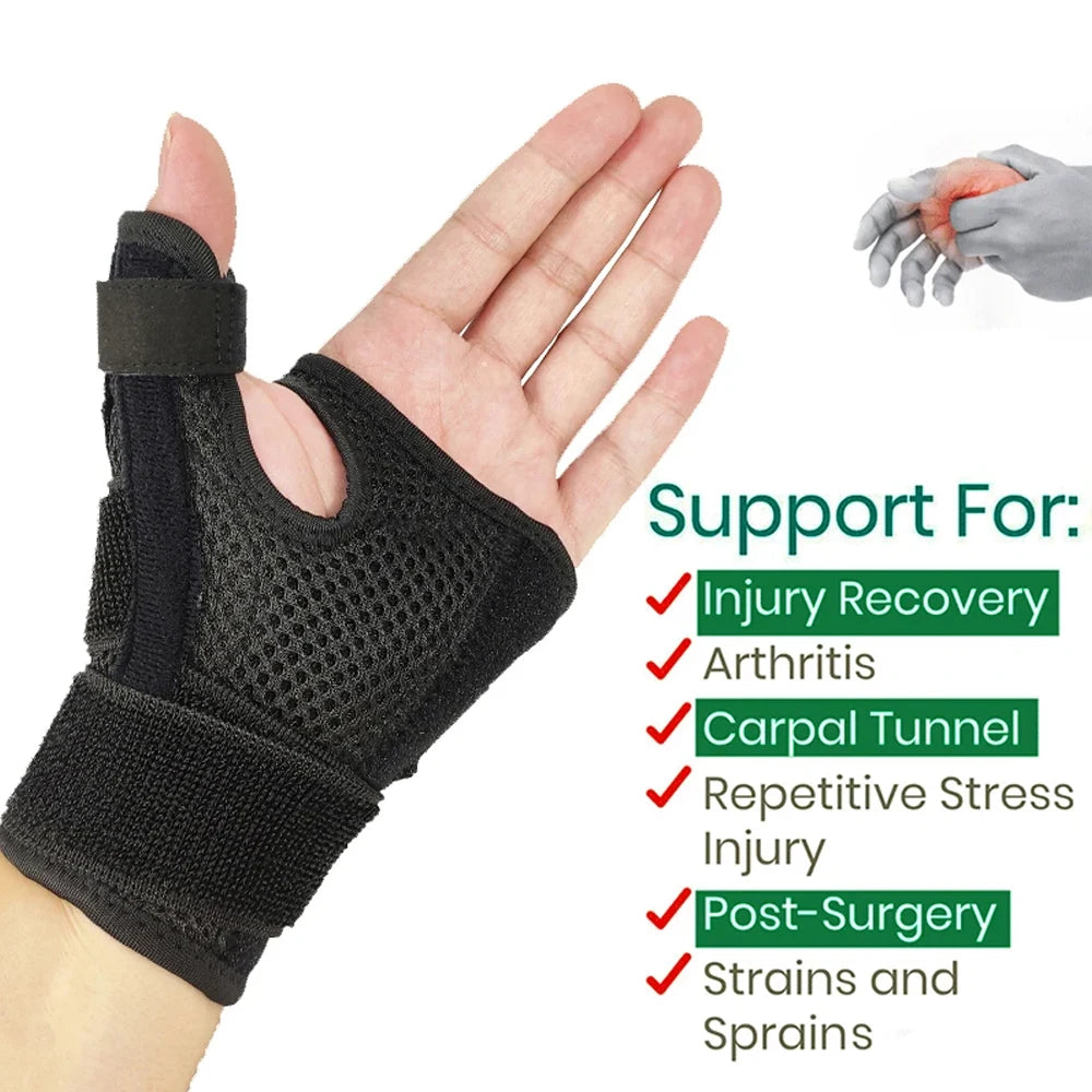 1PC Adjustable Thumb Spica Splint, Thumb Stabilizer Wrist Brace Support for Men and Women Carpal Tunnel Arthritis, Tenosynovitis