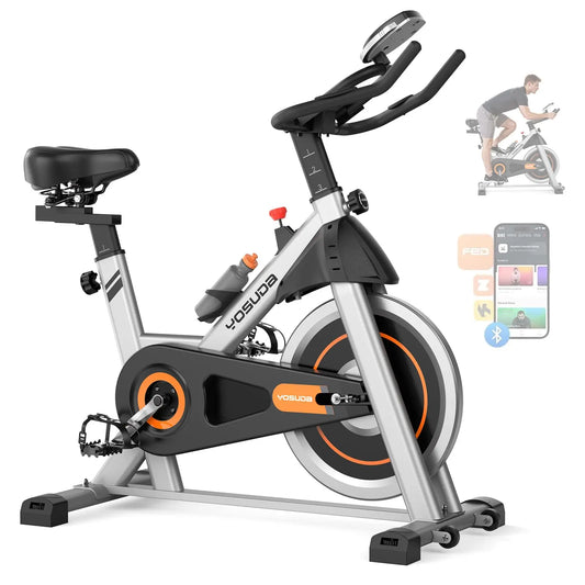 YOSUDA Indoor Cycling Bike | Stationary Exercise Bike with App & LCD Monitor