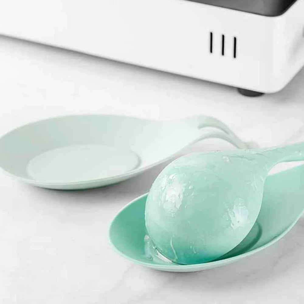 Silicone Insulation Spoon Rest Heat Resistant Placemat Drink Glass Coaster Tray Spoon Pad Eat Mat Pot Holder Kitchen Accessories