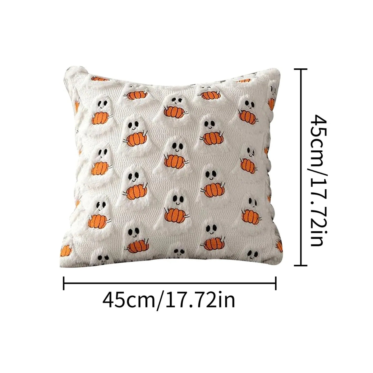 3D Halloween Imp Embroidered Pillowcase