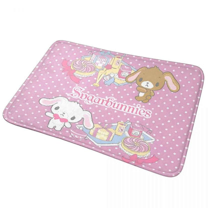 Cute Sugar Rabbit Sugarbunnies Memory Foam Bath Mat Rug Non-Slip Ultra Soft Bathroom Floor Rugs Carpet For Kitchen Shower Bath