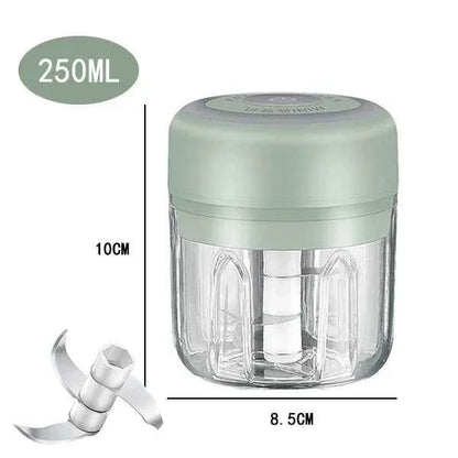 Electric Food Chopper Garlic Crusher Meat Grinder Mini Garlic Press Vegetable Chopper Masher Machine USB Kitchen Gadgets 100ml