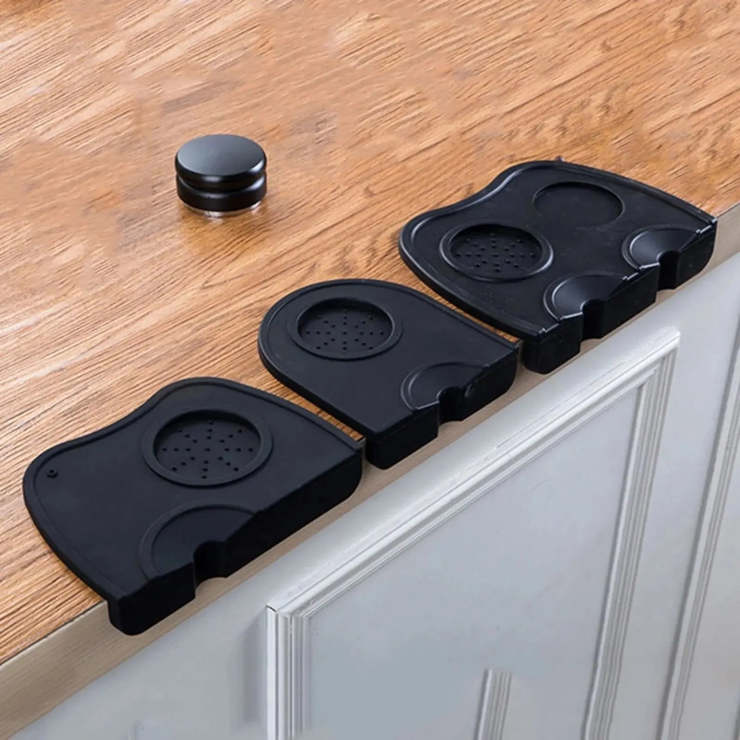 Espresso Tamping Mat & Station | Silicone Barista Corner Pad with WDT Tools