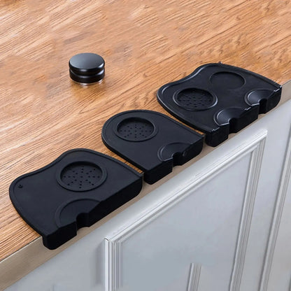 Espresso Tamping Mat & Station | Silicone Barista Corner Pad with WDT Tools