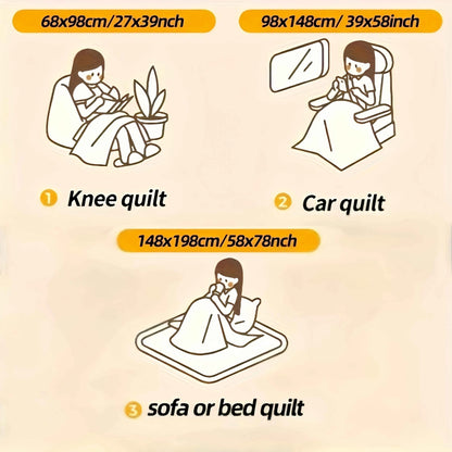 Lamb Fleece Blanket Comfortable Soft Plush Thick Warm Blanket Soft Warm Plush Air Conditioning Blanket Flannel Throw Blanke