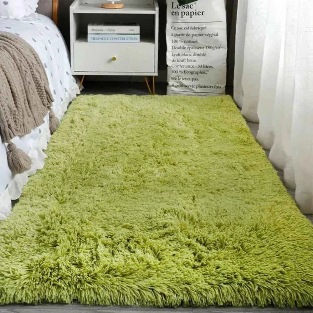 Machine Washable Upgrade Rugs for Bedroom, Grey, Fluffy Shaggy Soft Area Rug, Gray Non-Slip Indoor Floor Carpet for everywhere
