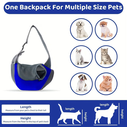 Breathable Mesh Dog Sling Carrier Backpack