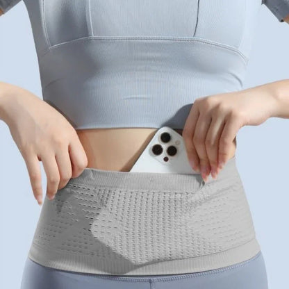 Seamless Invisible Running Waist Belt Bag Gym Bags Fitness Jogging Cycling Flat Fanny Pack Travel for Unisex Sports Phone Bags