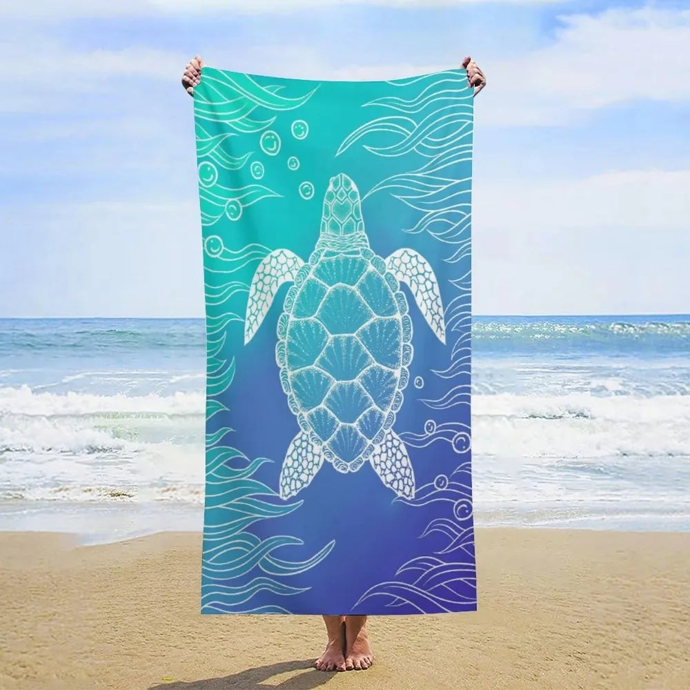 Large Microfiber Beach Towel Quick Dry Sun Protection Absorbent Bath Towel