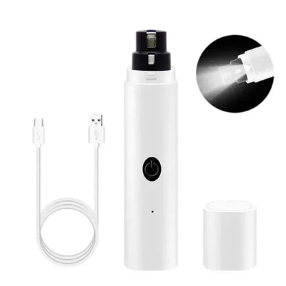 Quiet Electric Nail Grinder with LED Light & Safety Guard