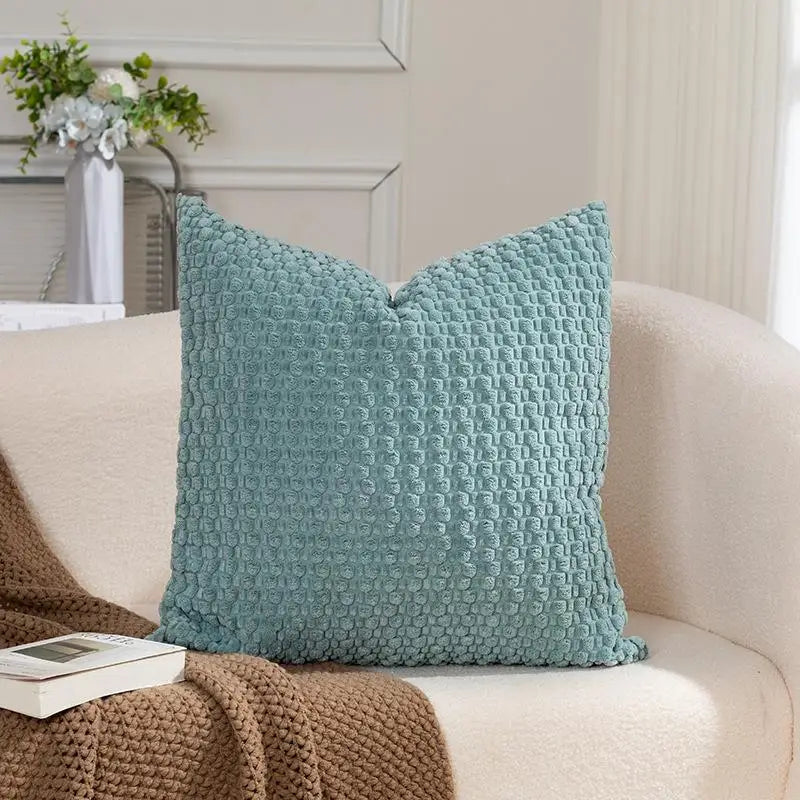 Soft Velvet Double-Sided Cushion Cover, Brown, Durable