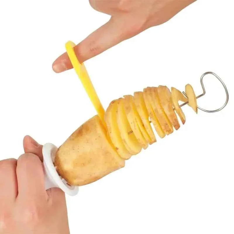 Kitchen Whirlwind Potato Spiral Cutter Potato Tower Making Machine Vegetable Slicer Creative Vegetable Tools Kitchen Accessories