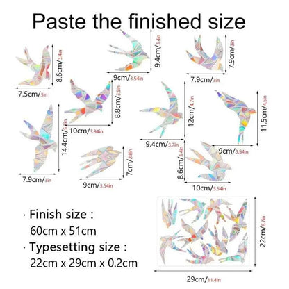 29 Stylels Rainbow Maker Sun Catcher Wall Stickers Cat Bird Star Mushroom Moon Sun DIY Window Glass Electrostatic Prisms Sticker