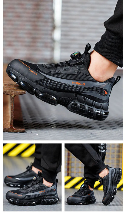 Men’s Safety Work Shoes — Steel Toe, Puncture-Proof & Anti-Smash