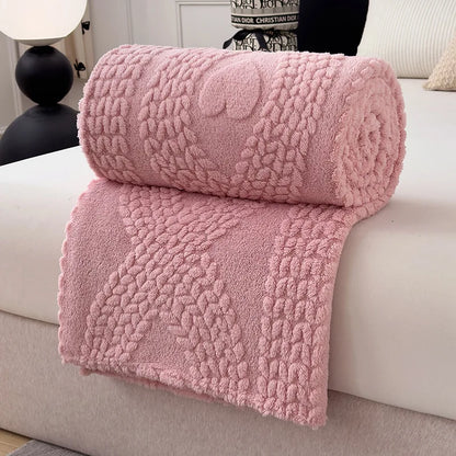 Ultra Soft Cozy Fleece Blanket Queen Size   Warm Thick Fluffy Plush Bed Blanket for All Season  Fuzzy Comfy Coverlet for Couch  Gift Idea